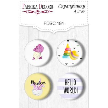 Flair buttons. Set of 4pcs #184