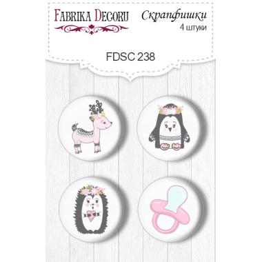 Flair buttons. Set of 4pcs #238