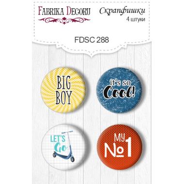 Flair buttons. Set of 4pcs #288