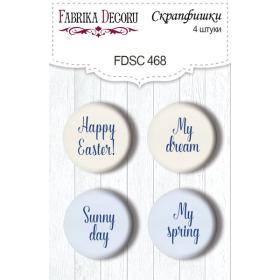 Flair buttons. Set of 4pcs #468 "Tender Spring"