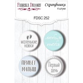 Flair buttons. Set of 4pcs #252 "Baby & Mama"